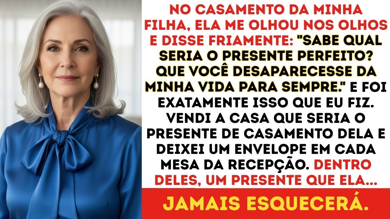 No DIA DO CASAMENTO, minha filha disse: 