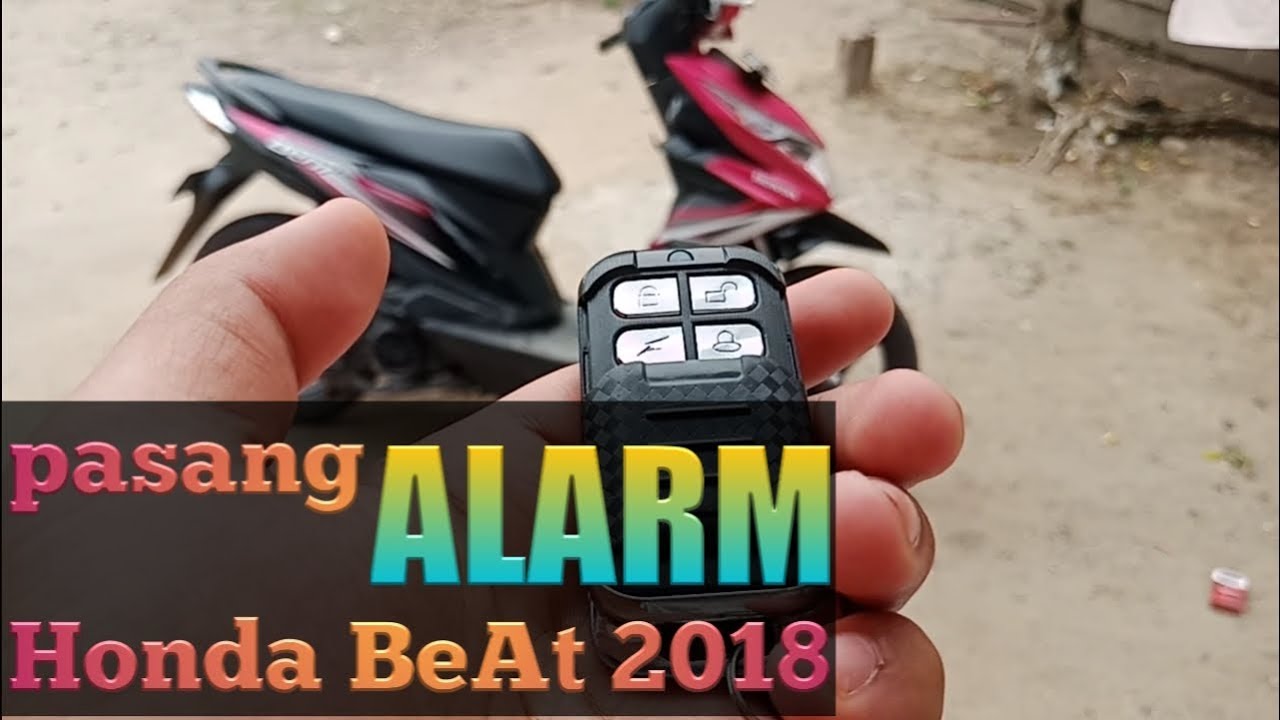  Cara  pasang alarm PANOM pada motor  beat  tahun 2018 YouTube