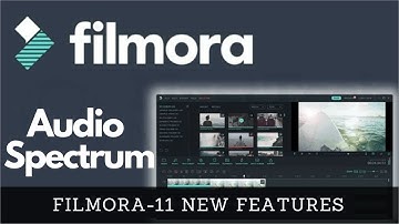 How to make Audio Spectrum in Filmora 11 Tutorial 2022