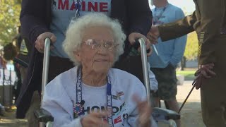 Honor Flight Maine returns home from emotional trip