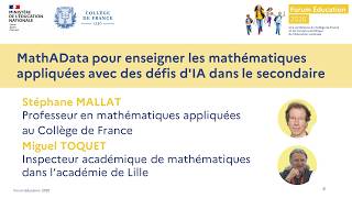 Education Forum 2026 - Mathadata For Teaching Applied Mathematics With Ai Challenges