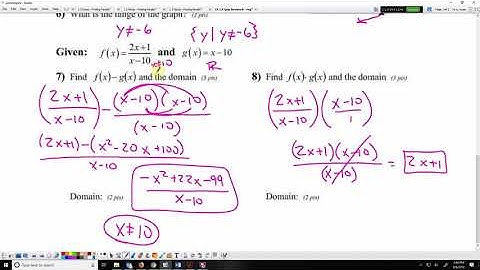 Functions and Lines Review (Pre-Calculus Quiz 1 Review)