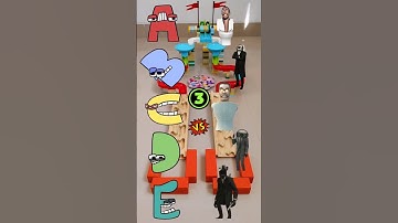 Marble Run Race ⭐ Alphabet Lore VS Skibidi Toilet / マーブルランレース⭐アルファベットロアVSスキビディトイレ