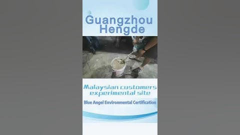 Co., Ltd. are helping with the experiment of foam concrete block equipment in Malaysia.