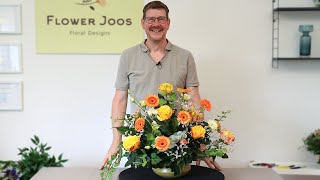 How To Make A Beautiful Classic Style Flower Arrangement With A Modern Method