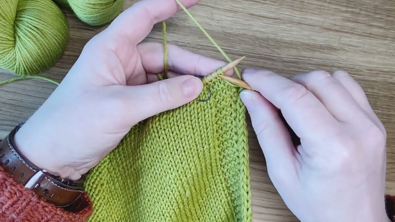 Tutorial: Knopfloch in Blende stricken inklusive Icord Rand