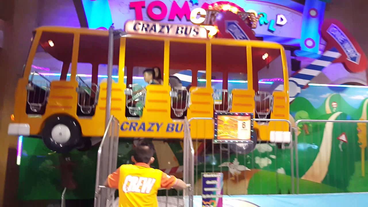 luke one riding Crazy Bus at robinsons galleria