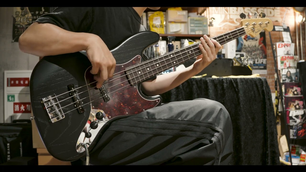 Fender | Made in Japan Limited Jazz Bass, Raw Ash / Black