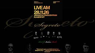 SEGRETO live in Klagenfurt! 🎸 Best of Italian Rock (28.11.2026)