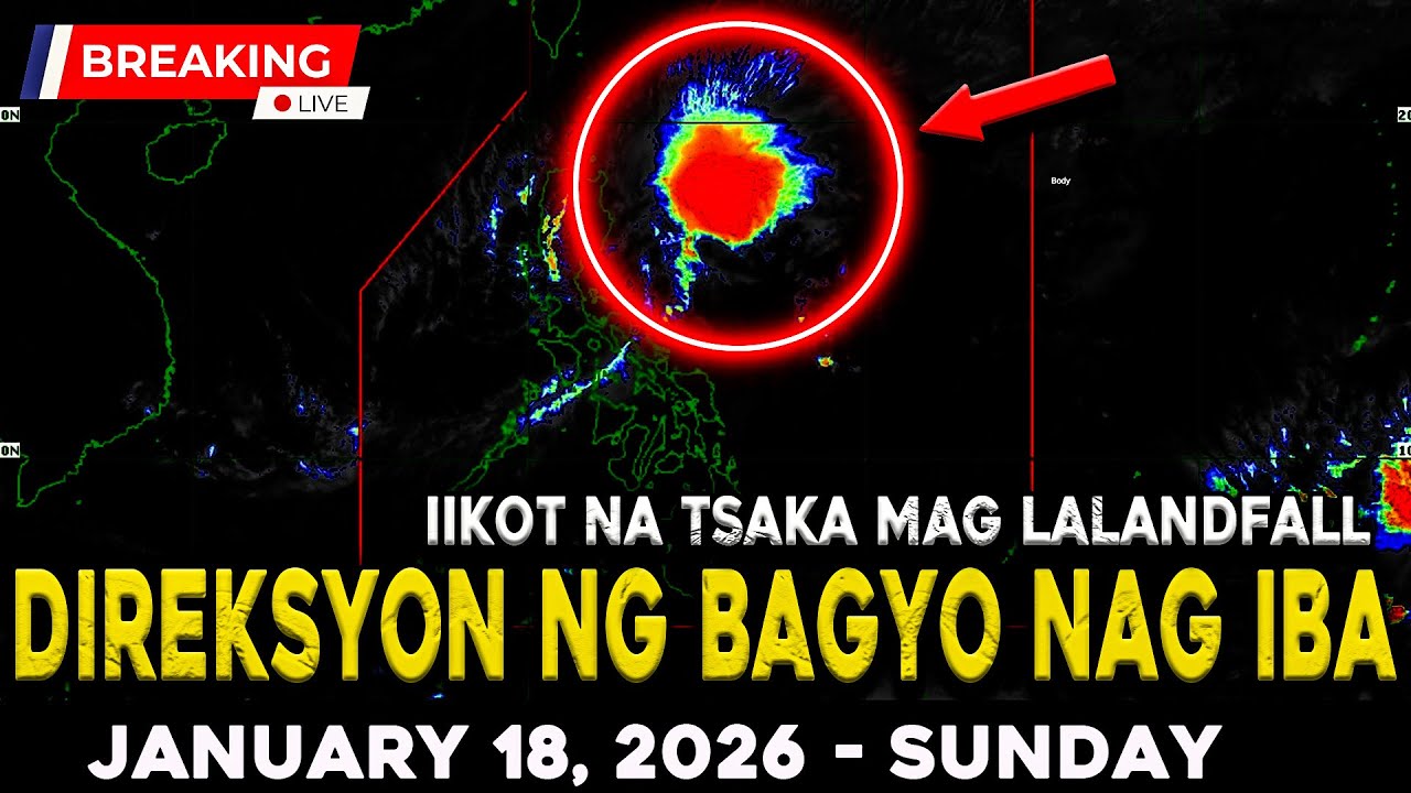 JANUARY 18 2026 | BAGYONG ADA NAGSISIMULA NG UMIKOT AT NAGBABANTANG MAGLANDFALL DITO