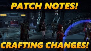 SWTOR News | 6.0.1 Patch Notes and Crafting Changes Coming!