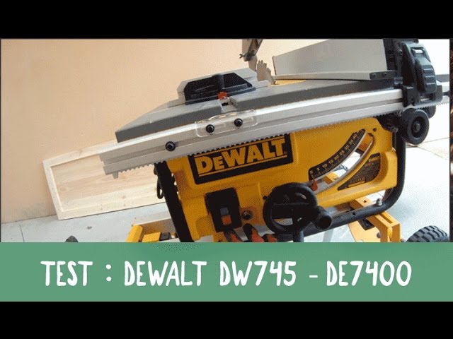 min paritet Matematik TEST DEWALT DW745 DE7400 / DIYBOIS - YouTube