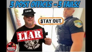 Frauditor’s Post Office Tour of Shame Ends in Trespass