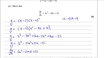 WMA11/01 Pure Mathematics P1 (IAL) Jun/Oct 2020 Q8  Differentiation & its Applications