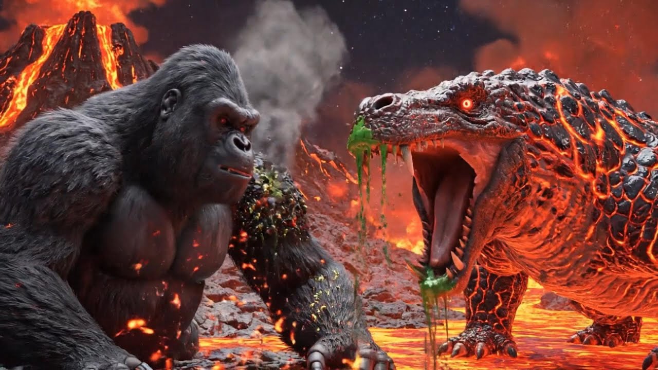Monster War: Kong vs Lava-Scale Komodo – The Fireback Titan Returns!