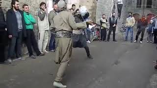 Traditional Sword And Shield Dance. Syria.