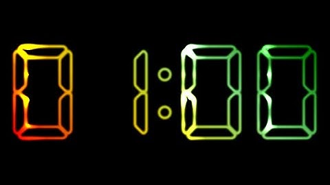 1 Minute Timer No Music with Alarm (LCD 7 Segments)