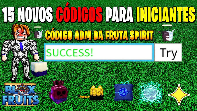 CORRE!! TODOS OS 24 CÓDIGOS SECRETOS DE FRUTAS GRÁTIS NO BLOX FRUITS  (roblox) 