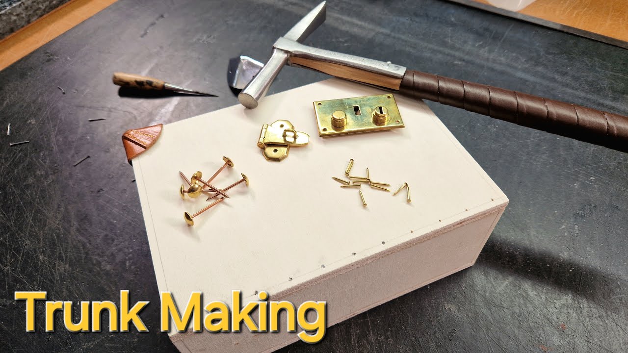 DIY Leather Trunk Making. Wood carcass Set-up - YouTube