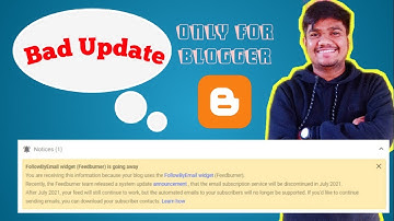 Blogger Follow By Email Widget Going Away | Blogger Feedburner Going Away