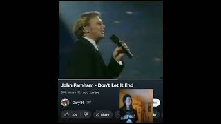 JOHN FARNHAM/LISA EDWARDS-DON&#39;T LET IT END  I LOVE THIS VERSION 💜🖤   INDEPENDENT ARTIST REACTS