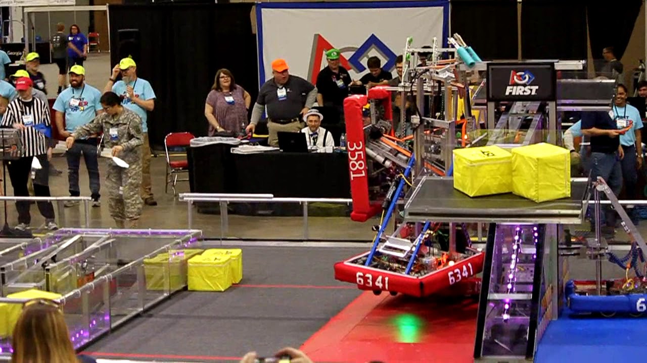 FRC PCH Dalton Match 12 Three Robot Climb! - FIRST Robotics - YouTube
