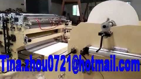 Napkin machine with two color printing