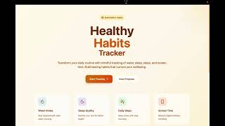 Healthy Habits Tracker - CS Base Hack4Health Hackathon [Beginner Division] screenshot 5