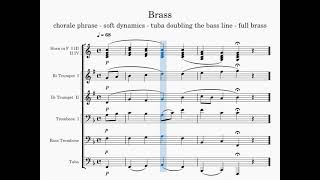 Orchestrating 01c - Chorale phrase - Brass - p screenshot 1
