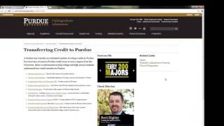 Transfer Credit in Purdue University