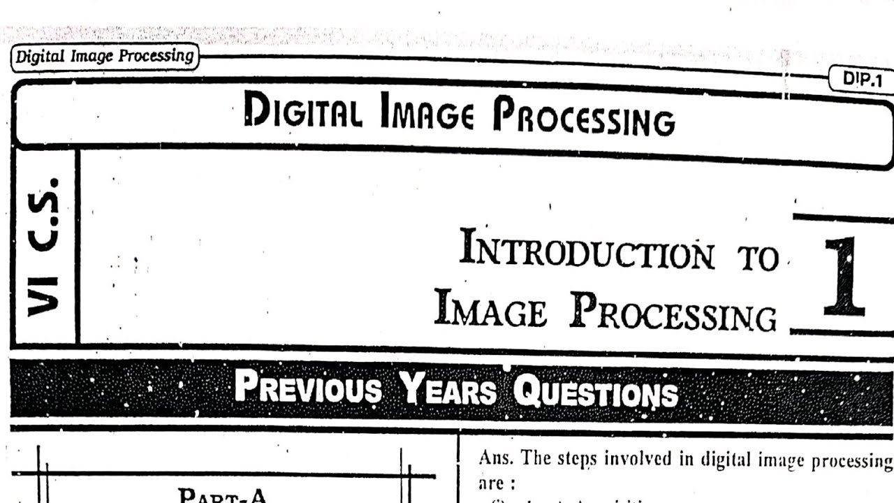 Digital image processing NK Book. 6 sem Dip NK with solution pdf. - YouTube