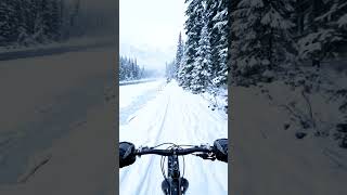 🚴 ROUTE: Frozen River Snow Track #cyclinglife #cycling