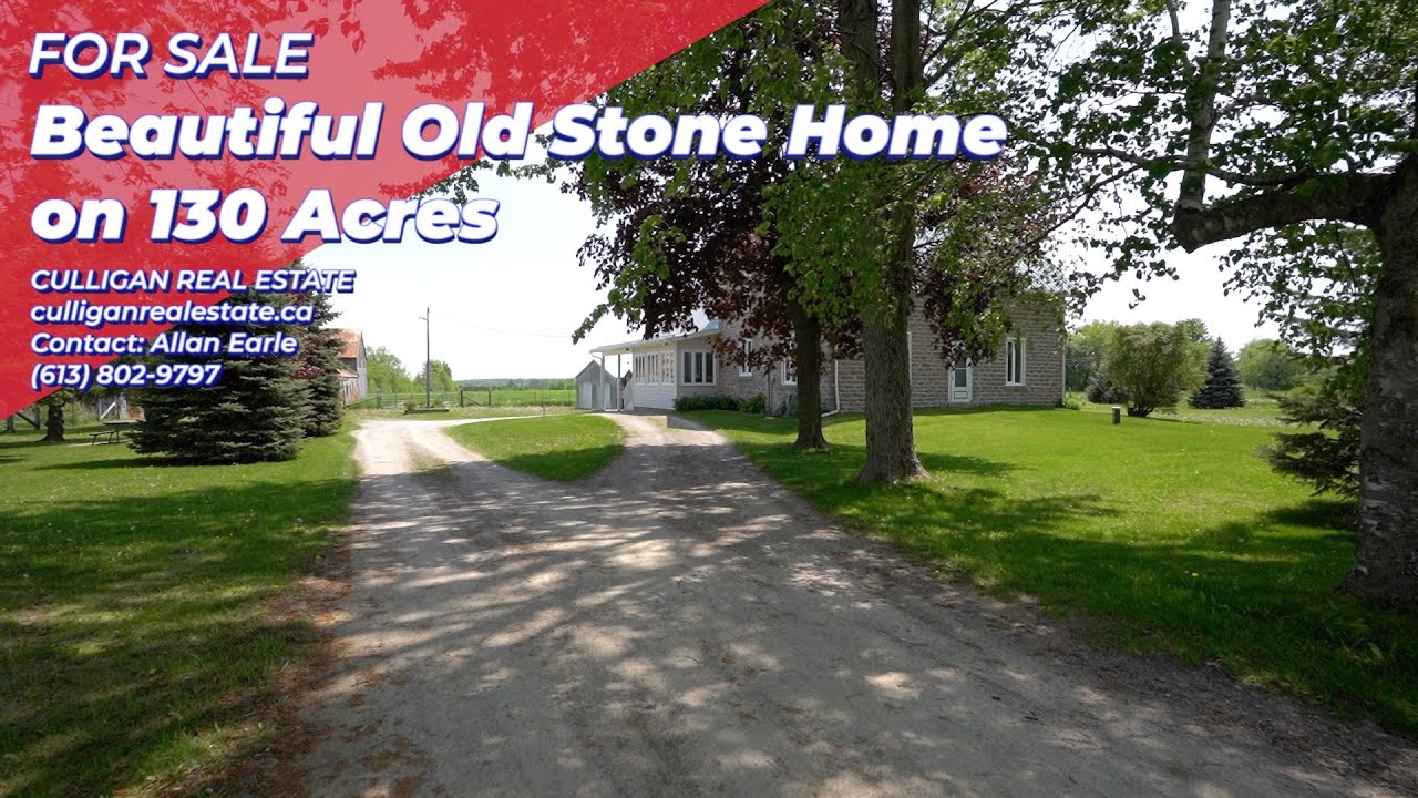 FOR SALE Beautiful Old Stone Home on 130 Acres Addison, Greenbush Rd