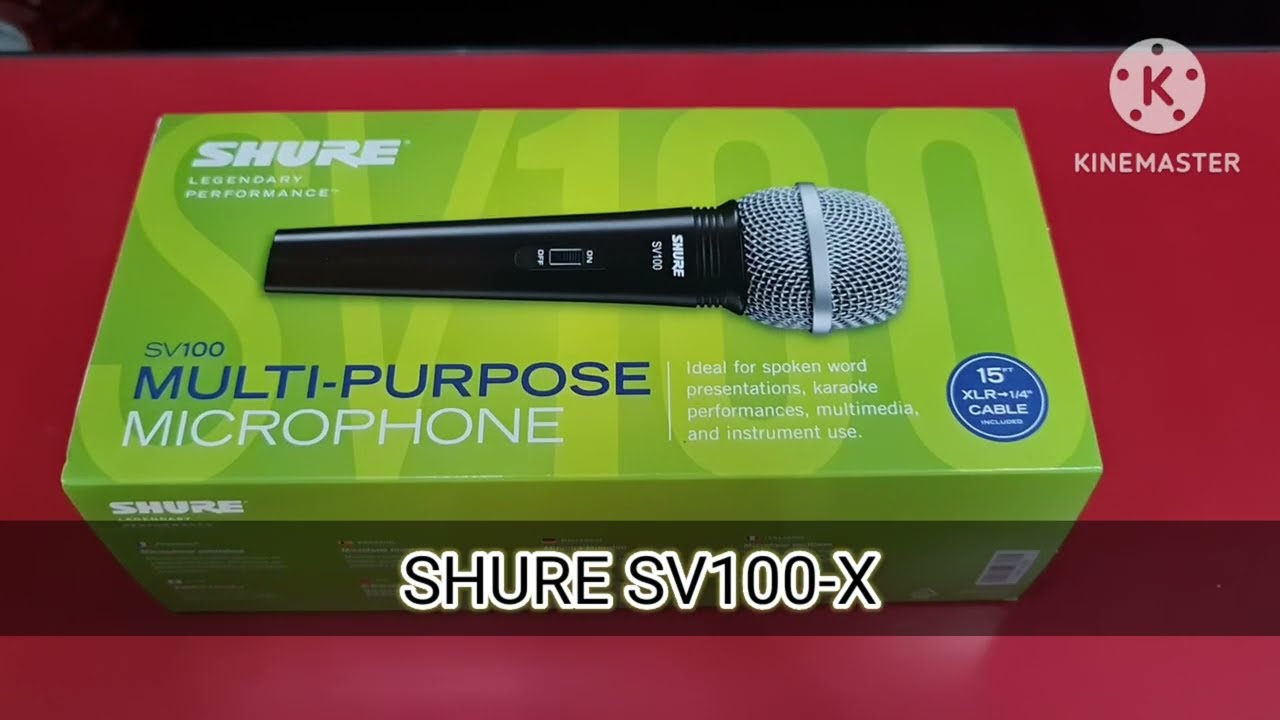 SHURE "SV100-X" (VOCAL MICROPHONE) UNBOXING. UNCUT.
