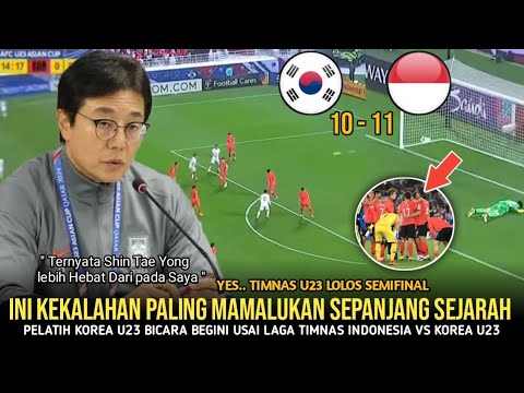 YES OTW SEMIFINAL! Pelatih Korea U23 Langsung bicara gini Usai Laga Indonesia vs Korea Selatan U23.