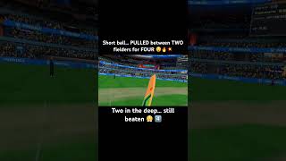 Two in the deep… still beaten 😤 4️⃣ #ibcricket #metaquest3s