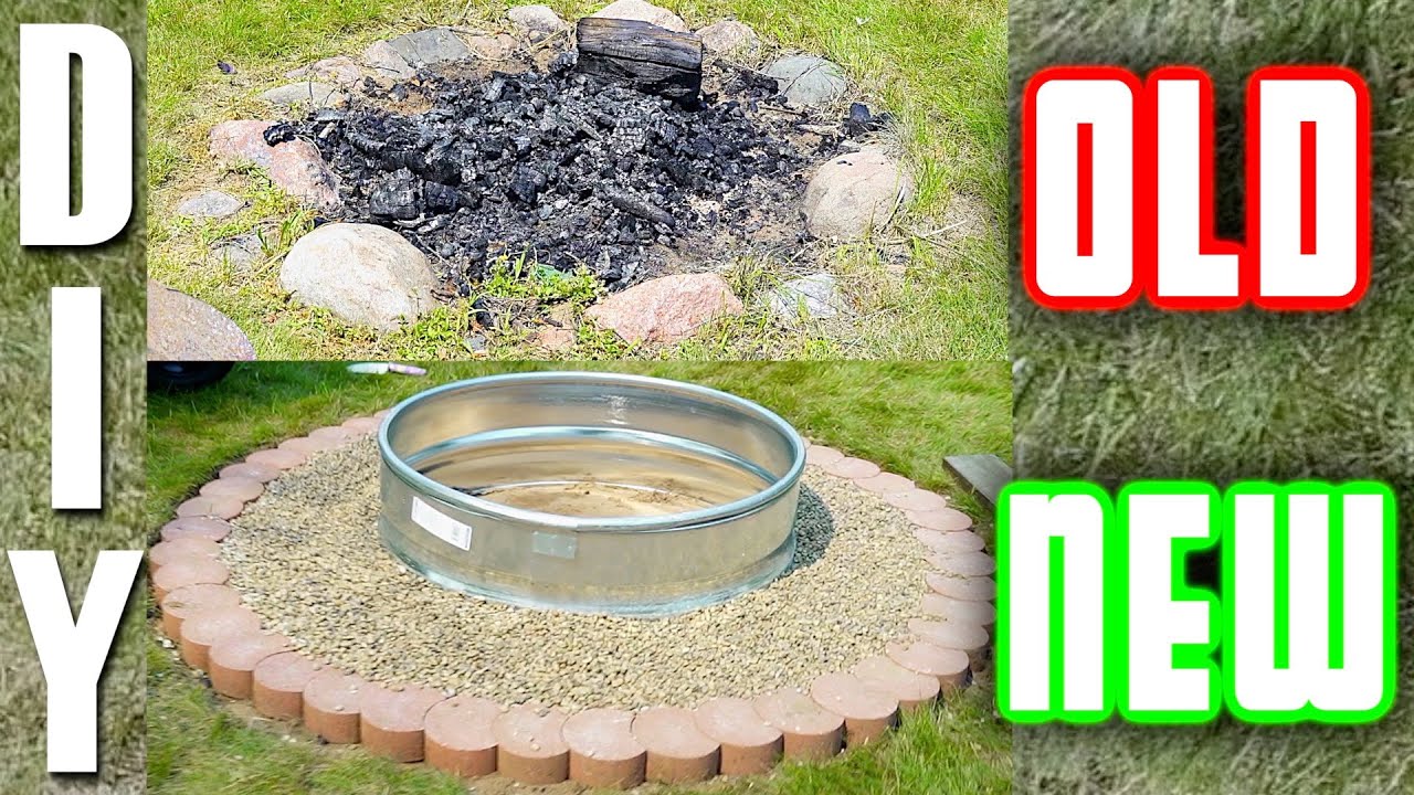 How to Build a Cheap and Easy DIY Outdoor Fire Pit - YouTube