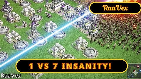 Laser General 1v7 Insanity! | Nuke Power Wipes Out 7 China Infantry BOSSES | Zero Hour