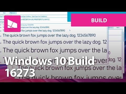 Windows 10 Build 16273 - Fonts, My People, Settings, Edge + MORE