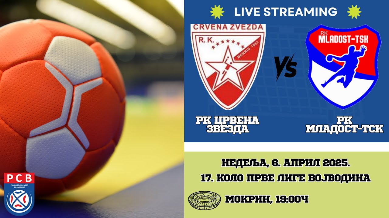 16. коло ПРЛ "Војводина": РК Црвена Звезда (Мокрин) - РК Младост-ТСК (Бачки Јарак)
