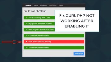 Fix CURL PHP NOT LOADING AFTER ENABLING IN WAMP