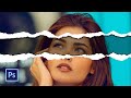 Torn Paper Effect in Using Photoshop CC | Paper Torn Effect