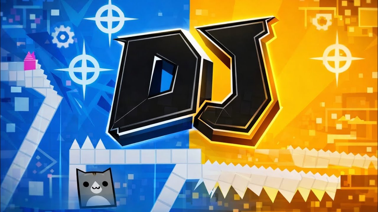 +500 intentos para un easy | DJ (easy demon) - Geometry Dash. - YouTube