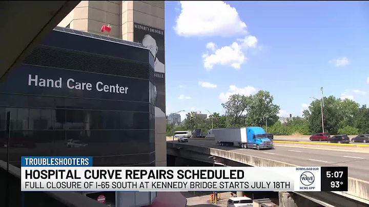 Hospital Curve repairs to cause partial I-65 shutdown beginning July 18th