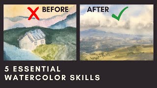 The 5 Essential Watercolor Skills (that completely changed my paintings) screenshot 4