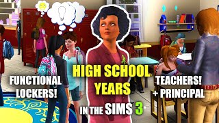 THIS IS SO MUCH BETTER THAN THE SIMS 4! Functional High School in Sims 3!