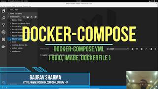 9. Docker Compose (in Hindi) : use  build, image, dockerfile in Docker-Compose.yml