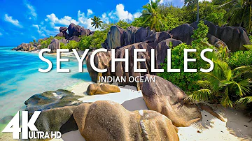 FLYING OVER SEYCHELLES (4K UHD) - Relaxing Music Along With Beautiful Nature Videos - 4K Videos