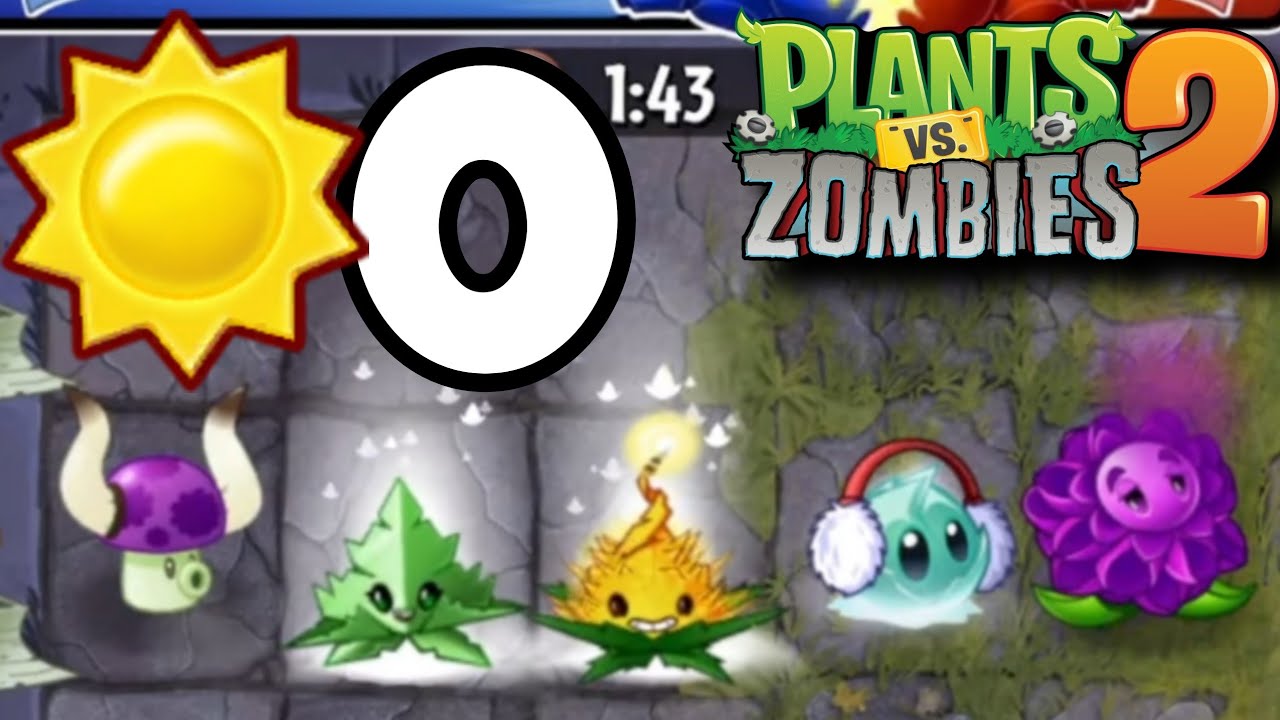 JUGANDO SOLO con PLANTAS de 0 SOLES - PLANTS VS ZOMBIES 2 - SPLASH ...