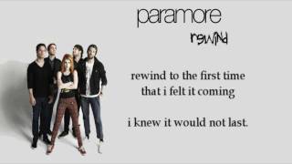 Paramore - Rewind [Karaoke/Instrumental]
